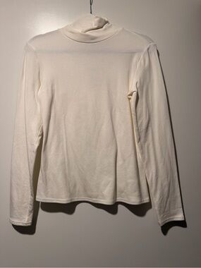 Trendyol Cream Long-Sleeve Turtleneck Top
